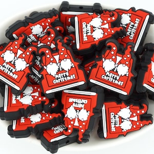 Christmas Gnome Truck *2 & 5 Bead Packs* | Silicone Focal Bead | Christmas Bead | DIY craft projects | non-toxic and washable beads