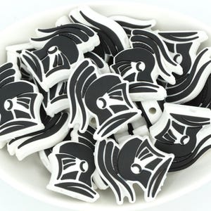 Spartan/Knight PVC Focal Bead *2 & 5 Bead Packs* | DIY craft projects | Pen Bead | Washable beads