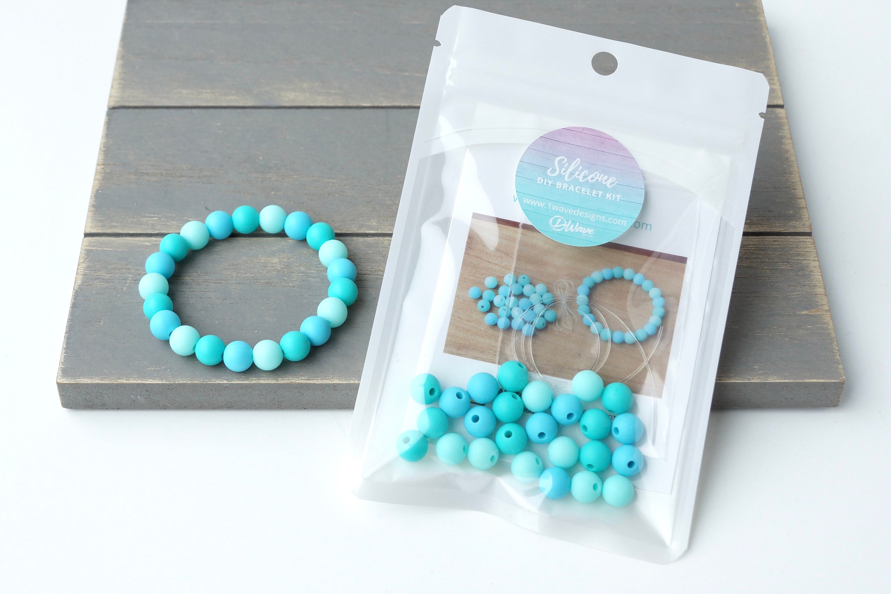 DIY Silicone Bead Kit ocean Splash Make Your Own Jewellery 9 Mm Beads Craft  Kids & Adults Supports Mental Health 
