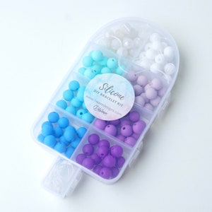 DIY Silicone Bead Kit (Popsicle - Berry Mix) | make your own jewellery |  9 mm beads | craft | kids & adults | supports mental health