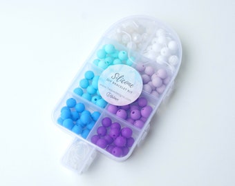 DIY Silicone Bead Jewellery Kit | Popsicle - Berry Mix