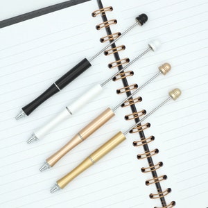 Perlenstift | Metall | Mehrere Farben | Perlenstab | Wiederbefüllbar | Einziehbar