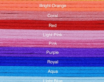 Satin Nylon Cord for DIY Jewellery and Craft Projects (1 mm)