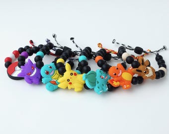 Poke Wrist Buddy | Adjustable Silicone Bracelet | Kid Character Bracelet