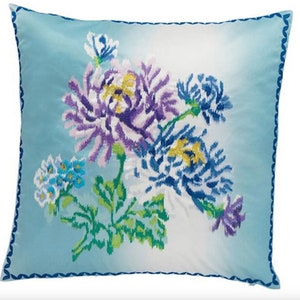 Designers Guild Chaneti Lapis Cushion  cover 50x50cm Luxury Interior Furnishings