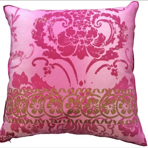 Designers Guild cushion cover Kashgar Design Fuschia BNWT 20x20&quot;/ 50x50cm High End Luxury Interior Furnishings