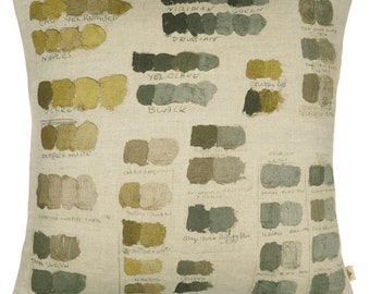Designers Guild John Derian Labelled ,Artist Pallett MIXED TONES   Cushion cover 50x50cm