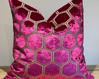 Designers Guild cushion cover Manipur Fuschia  sizes High End Luxury Interior Furnishings