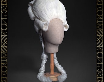 WIG  "SOUVERAINE" Wig Marie-Antoinette Pouf Versailles Costumes Reenactment carnaval Rococo 18th Century