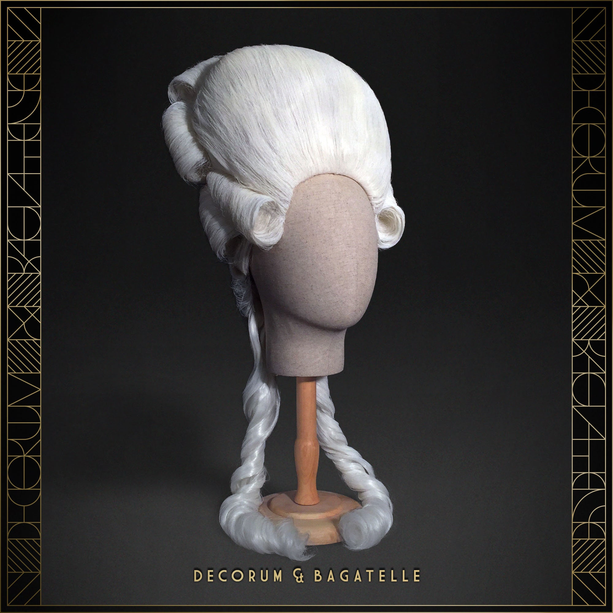 Powder Wig Tall Powdered Wig