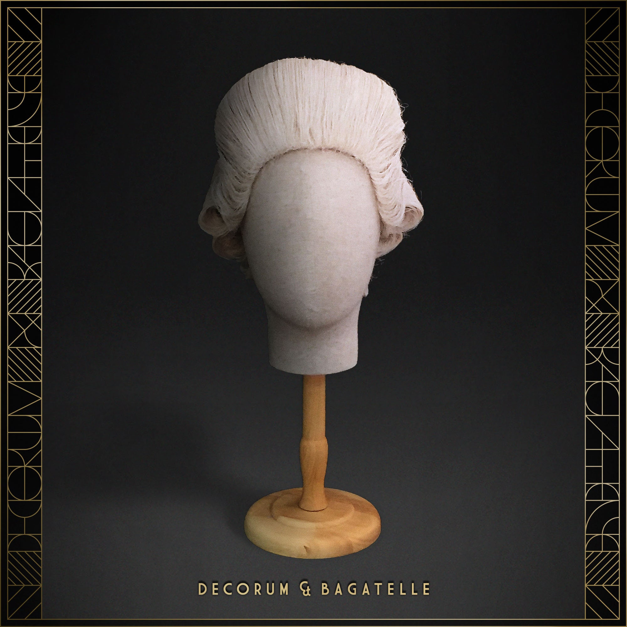 フランス アンティーク ヴィンテージ 希少 オペラ ロココ ウィッグ