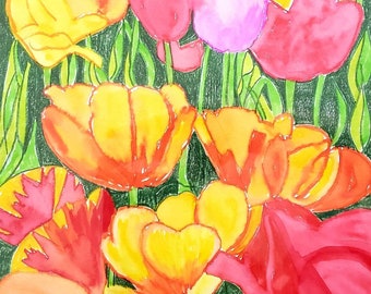 Tulip Spring with Easel