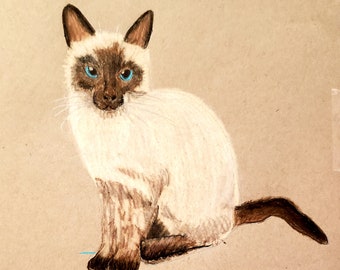 My Zen: Siamese Cat Print