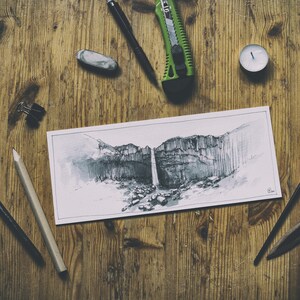 Stampa d'arte - Svartifoss - Skaftafell- Islanda