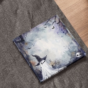 Spooky Cute Sticky Notes | Desk Accessories and Office Supplies | Watercolor Ghost Witch Design | Post-it® Notes