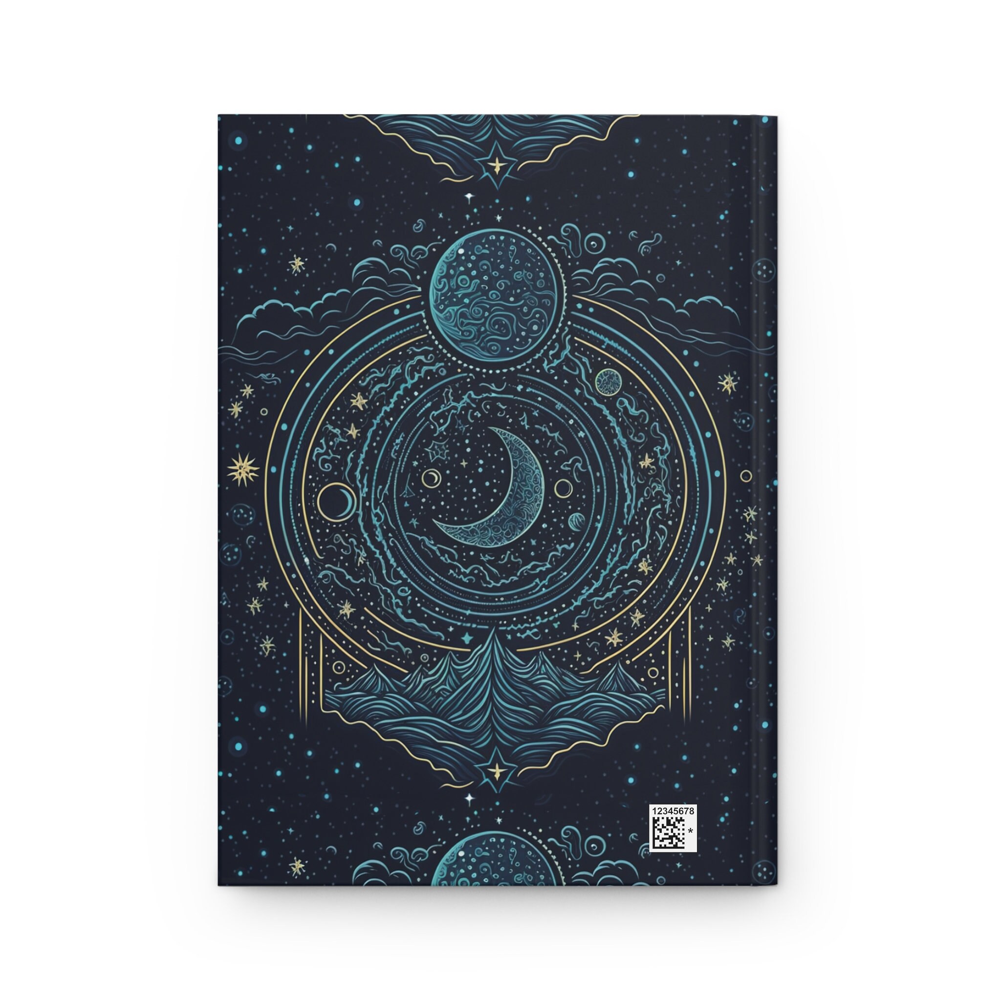 Celestial Moon Journal | Hardcover Journal Lined | Matte Finished ...