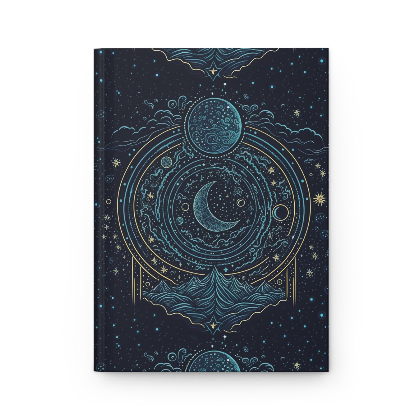 Celestial Moon Journal | Hardcover Journal Lined | Matte Finished ...