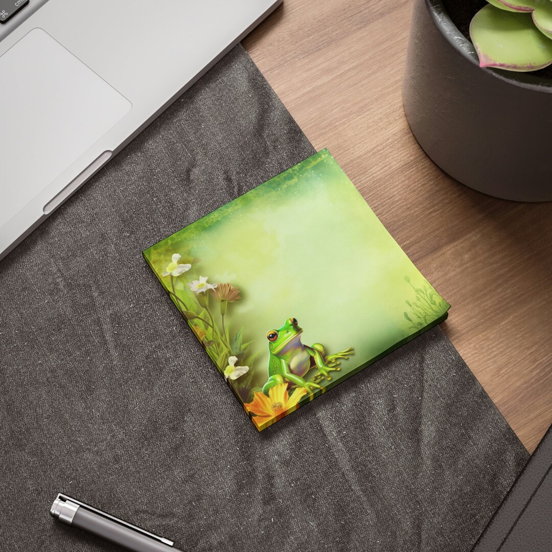 Frog Sticky Notes | Stationery Memo Pad | Frog Stationery | Adhesive ...