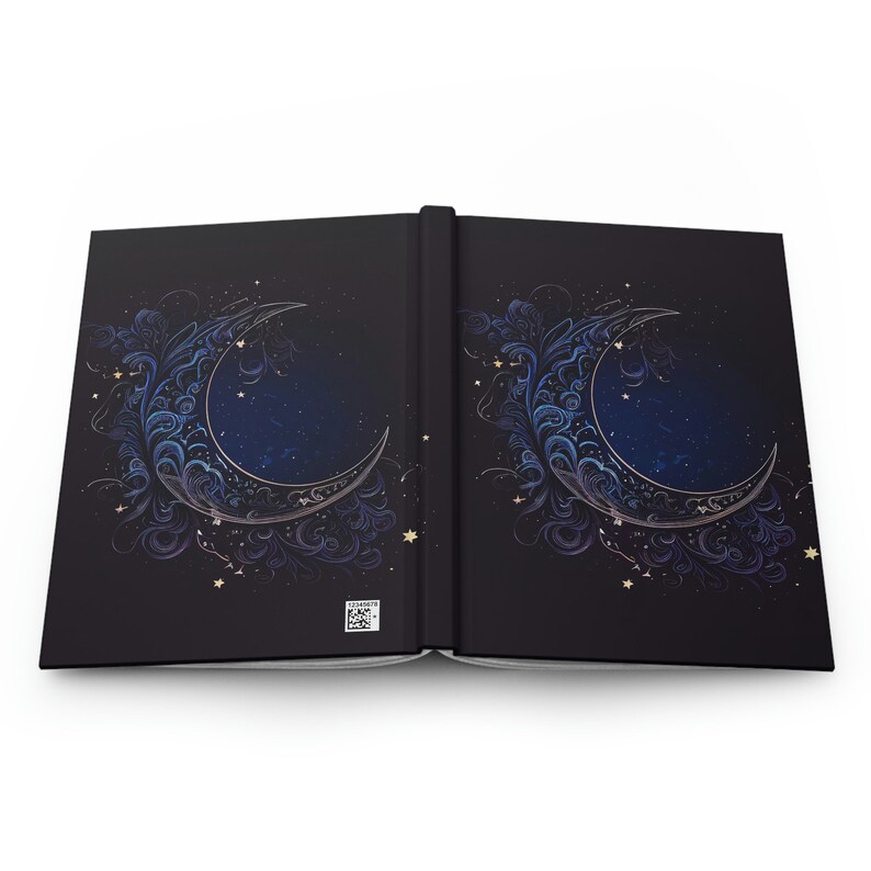 Celestial Moon Journal | Hardcover Journal Lined | Matte Finished ...