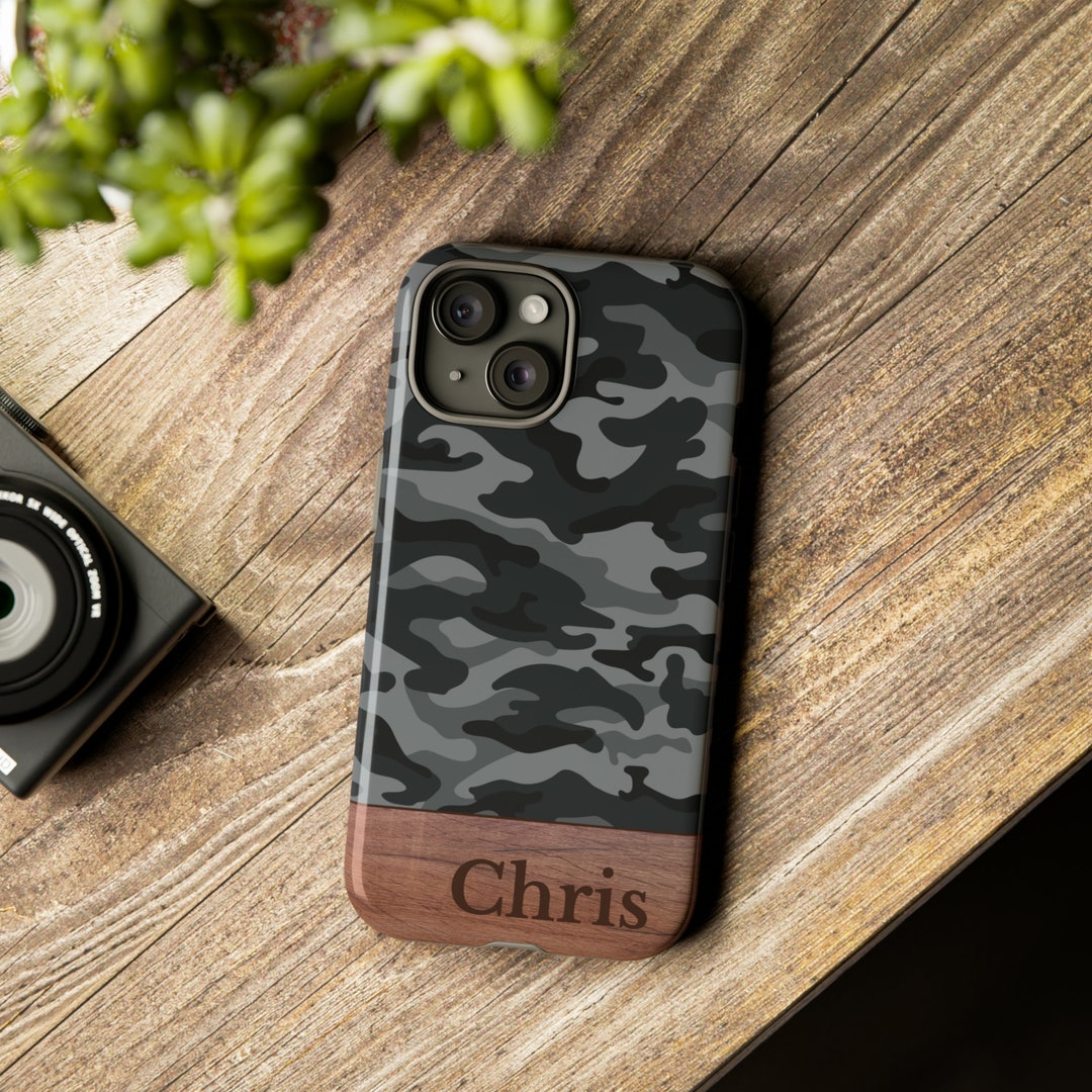 Camo Phone Case Tough Case Custom Phone Cases for iPhone 15 Pro Max, 14