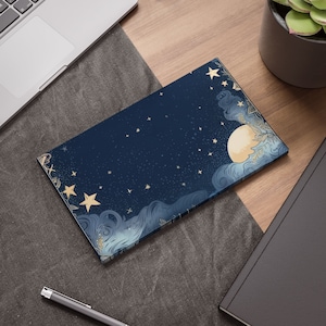 Night Sky Sticky Note | Space Memo Pad | Galaxy Stationary | Celestial Moon Star Skies | Astronomy Desk Accessories | Office supplies |