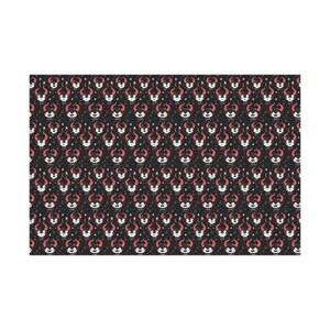 Spooky Cute Krampus Gift Wrap Papers - Holiday Wrapping Paper, Christmas Gift Supplies, Festive Gift Packaging, Unique Gift Wrap Sheets, Fun image 6