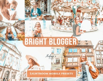 12 Bright Blogger Lightroom presets - Mobile and Desktop Lightroom blogger presets - Instagram filters - Bright mobile presets - Lightroom.
