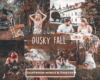 Dusky Fall Best Seller 10 MOBILE & Desktop Lightroom Blogger Preset / Instagram presets Photo Filter / dark moody presets / Lightroom presets