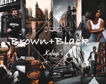 2 MOBIEL & DESKTOP Lightroom bruin en zwart Presets Moody donkere presets / Iphone presets / Blogger Presets voor Instagram Reisfotografie.