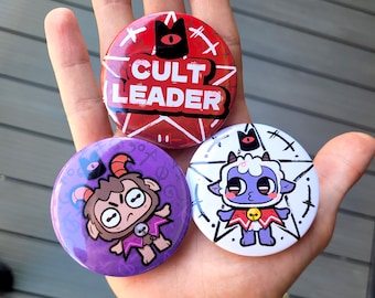 Cult Of The Lamb Anstecker! / COTL Pin Anstecker für Rucksäcke, Schlüsselbänder, Jacken