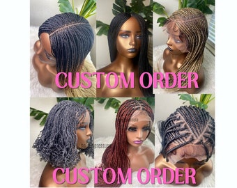 Custom Braided Wig Orders