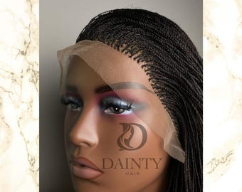 Peluca frontal de encaje con trenzas tipo Million Twists - color 33 -