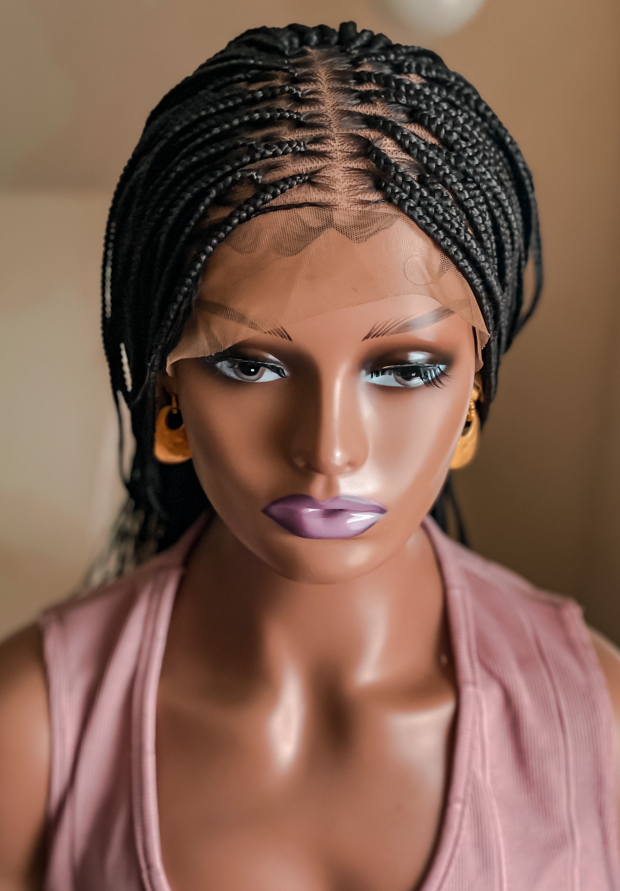 Classy KNOTLESS Braided Wig 35 Inches Hand Braided Color Etsy