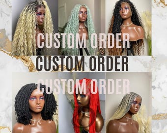 Custom Braided Wig Orders