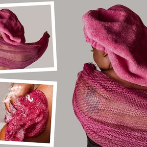 Premium African Exfoliating Bath Net Sponge *NEW colors* - Sapo Exfoliating Bath Net Stretches to 44 inches!