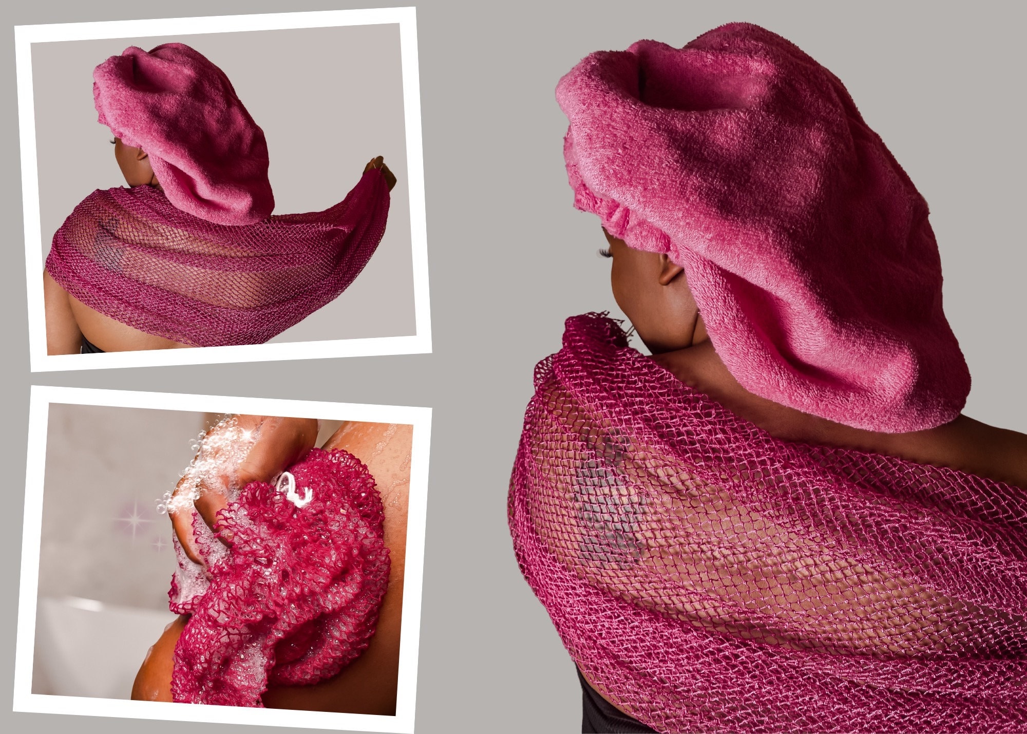BESTSELLER African Exfoliating Bath Net Sponge *NEW colors* - Sapo Exfoliating Bath Net Stretches to 44 inches!