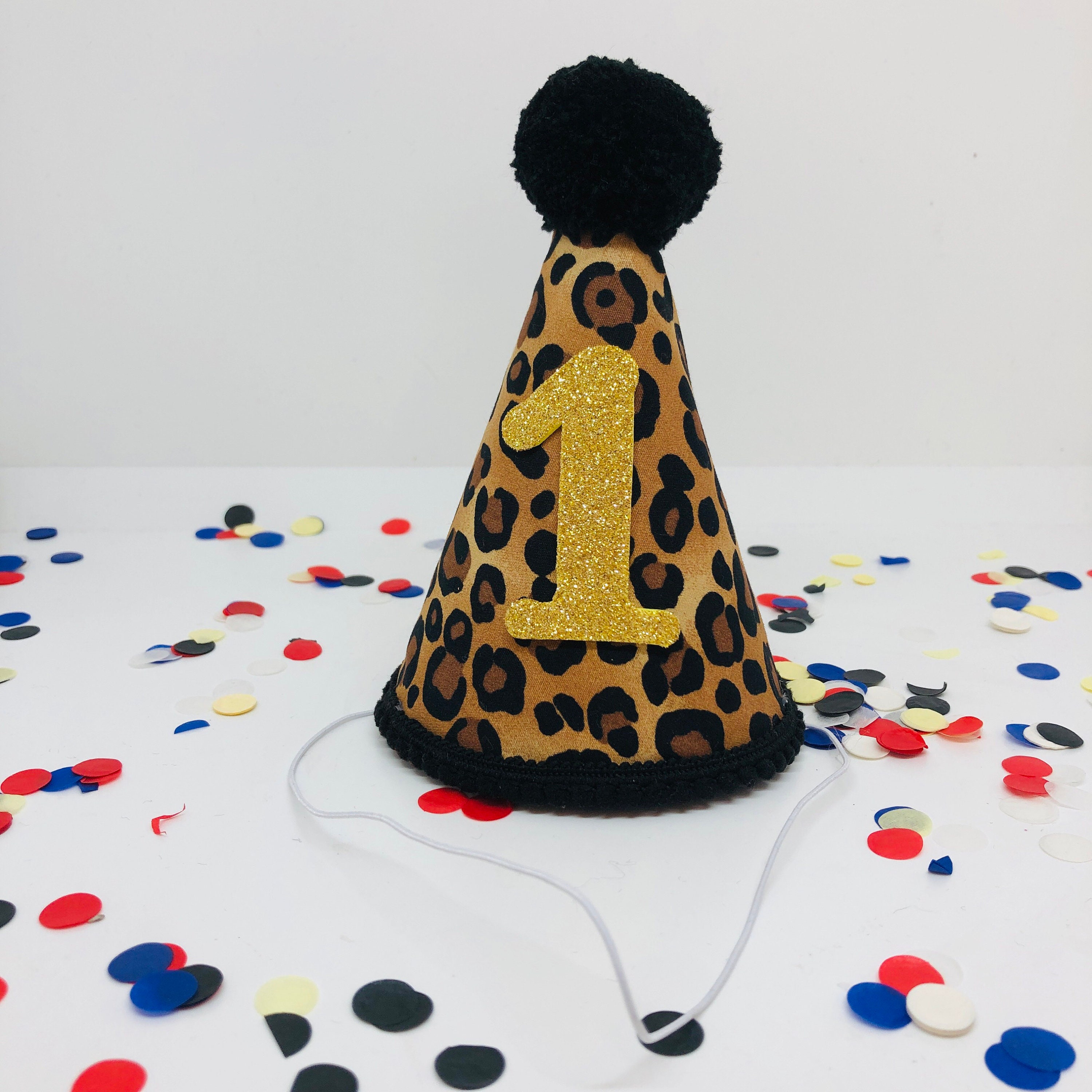 Leopard Party Hat Leopard Print Party Hat Felt Birthday Hat Etsy UK
