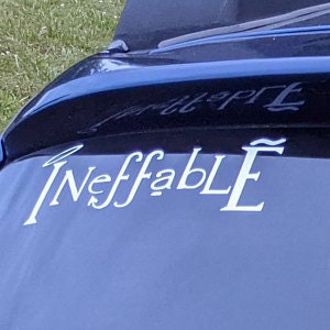 Ineffable Aufkleber, Good Omens Vinyl Aufkleber, Aufkleber, Fandom 46 Farben - KOSTENLOSER VERSAND
