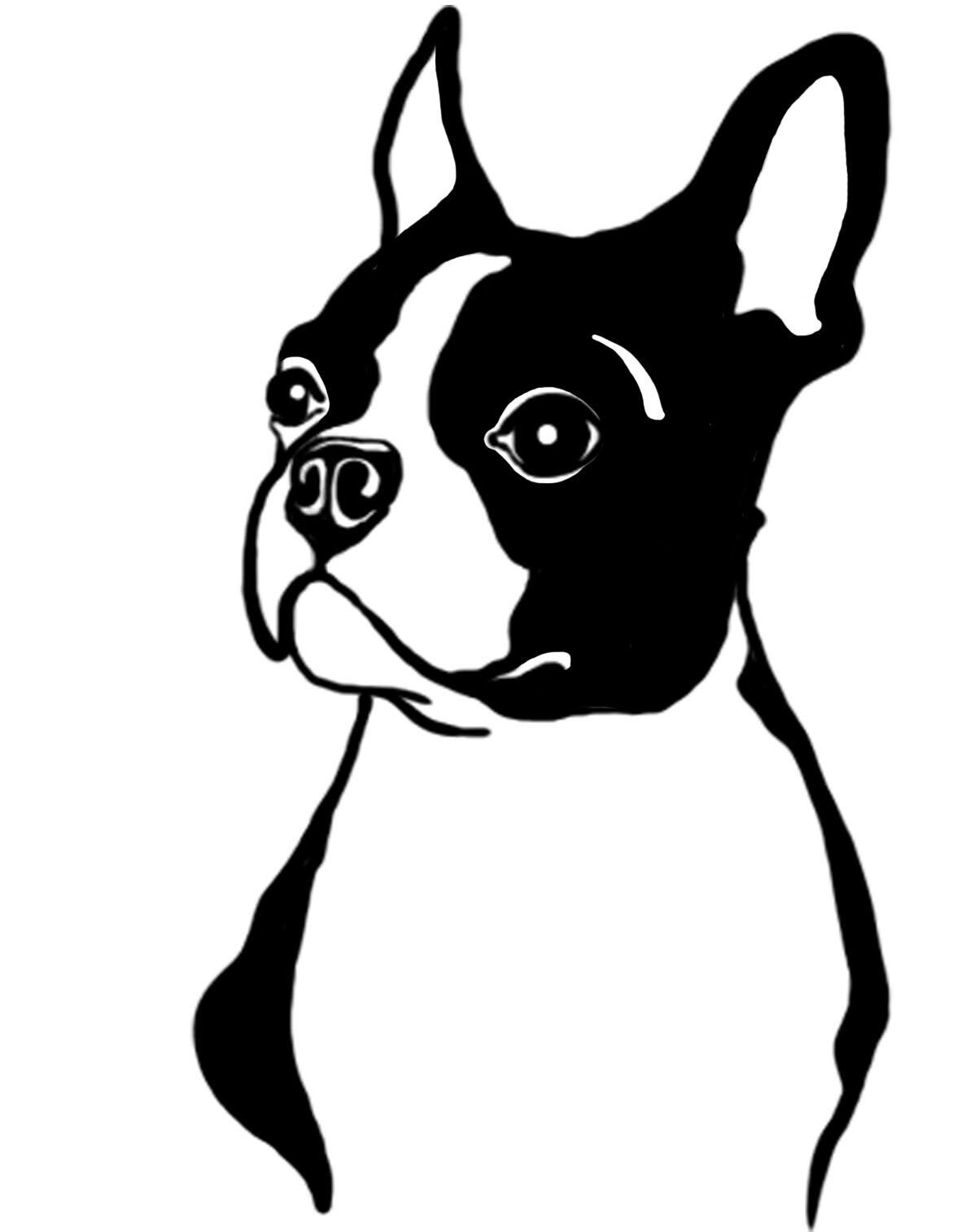 Boston Terrier Boston Terrier para Etsy España