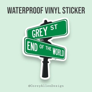 Grey Street Waterproof Vinyl Sticker | DMB Sticker | Dave Matthews Band Sticker | Lyrics Sticker