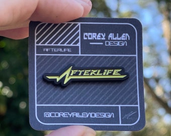 Afterlife Limited Edition Glow Enamel Pin | Cyberpunk Pin | Video Game Pin