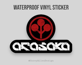 Arasaka Cyberpunk Waterproof Vinyl Sticker | Yorinobu Sticker | TTRPG Sticker | Video Game Sticker
