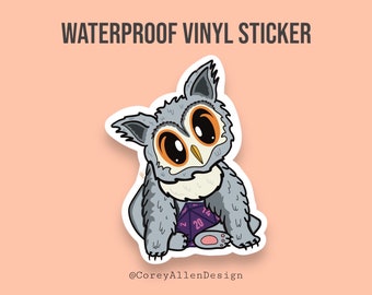 Owlbear Waterproof Sticker | D&D Sticker | Rpg Sticker | Tabletop RPG Sticker | Kawaii Sticker | Cute Sticker