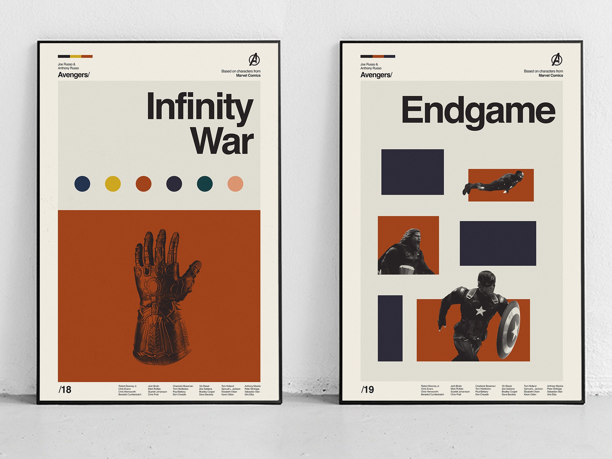 Avengers Infinity War Poster Endgame Poster 2 Pack Etsy Avengers Infinity War Poster Endgame Poster 2 Pack Etsy