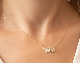 Necklace Inspired Ramona Singer Butterfly Necklace 2021 Sterling