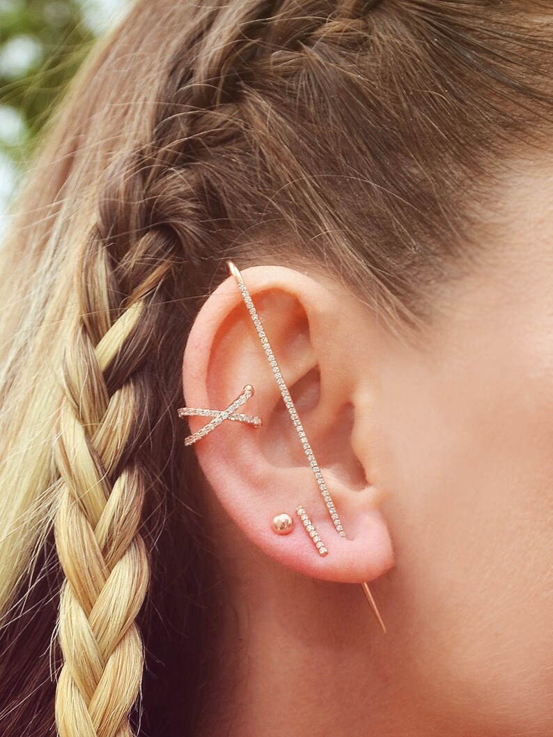 Ear pin hook earrings Clearance