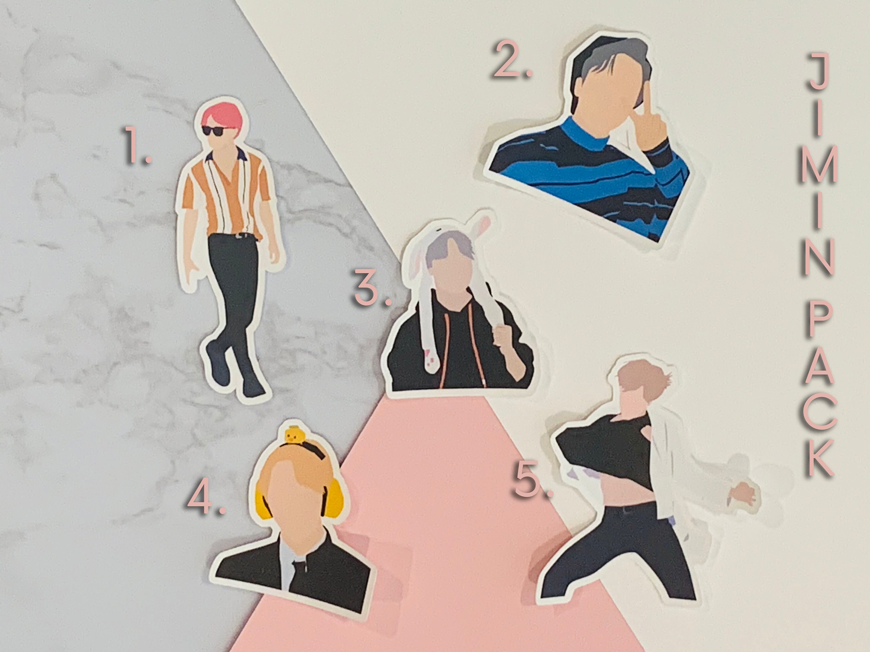 BTS Jimin Sticker Pack | Etsy