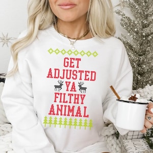 Ya Filthy Animal Unisex Sweatshirt | Christmas Chiro Apparel | Chiropractic Sweatshirt