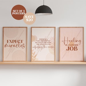 Set of 3 Chiropractic Posters | B.J. Palmer Quotes | Chiropractic Art | Chiropractic Quotes