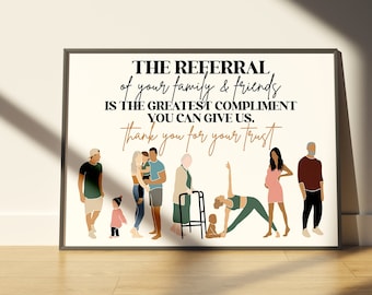 Referral Poster | Chiro Poster | Chiropractic Poster | Physiotherapy Poster